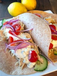 Greek Chicken Wraps