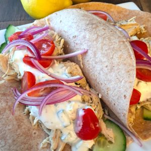 Greek Chicken Wraps