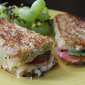 Grilled Tomato Cheese Sandwiches