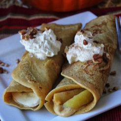 pumpkin crepes