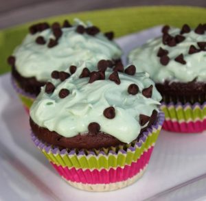 Mint Oreo Cupcake