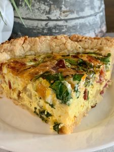 Cheesy Bacon and Vegetable Quiche
