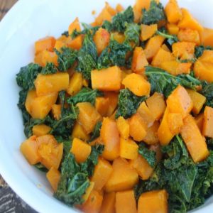 Butternut Squash Kale Stirfry