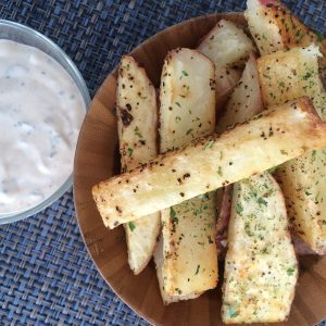 Crispy Baked Potato Logs