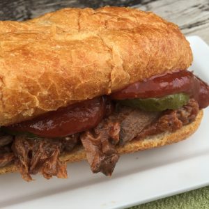 Shredded BBQ Beef Sandwiches