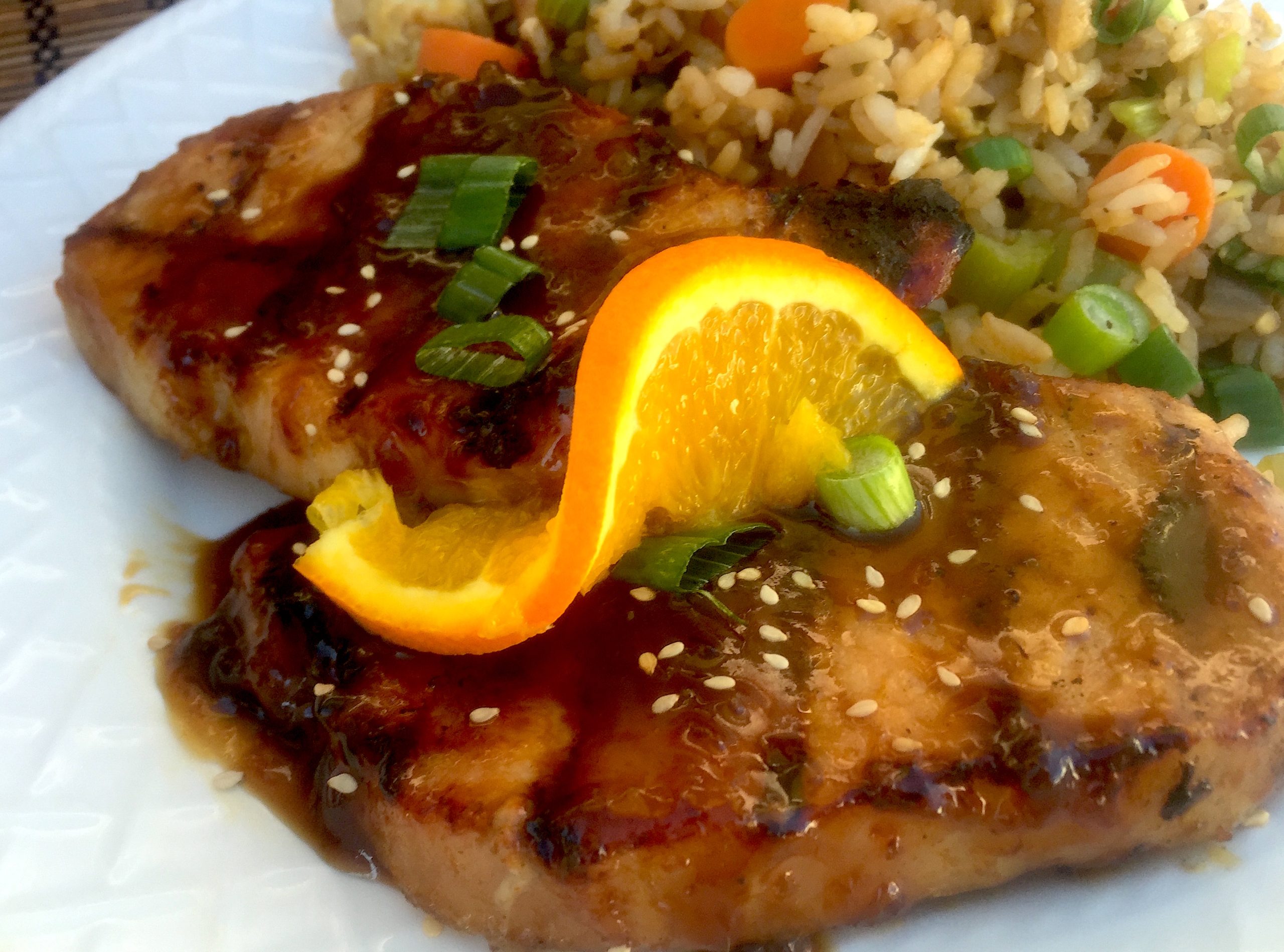 Orange Ginger Pork Chops