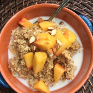 Peaches and Cream Oatmeal