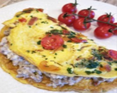 Sausage Cream Cheese Omelet