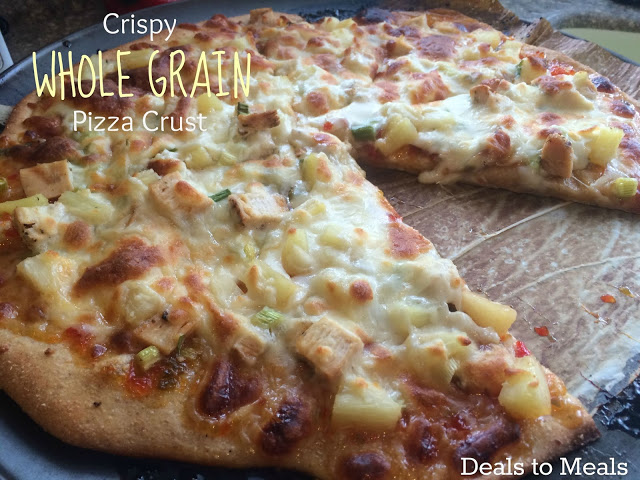 Chef Brad Whole Grain Pizza Crust, whole grain pizza crust, healthy pizza crust, homemade pizza crust, easy pizza crust, Deals to Meals, Family Update, 