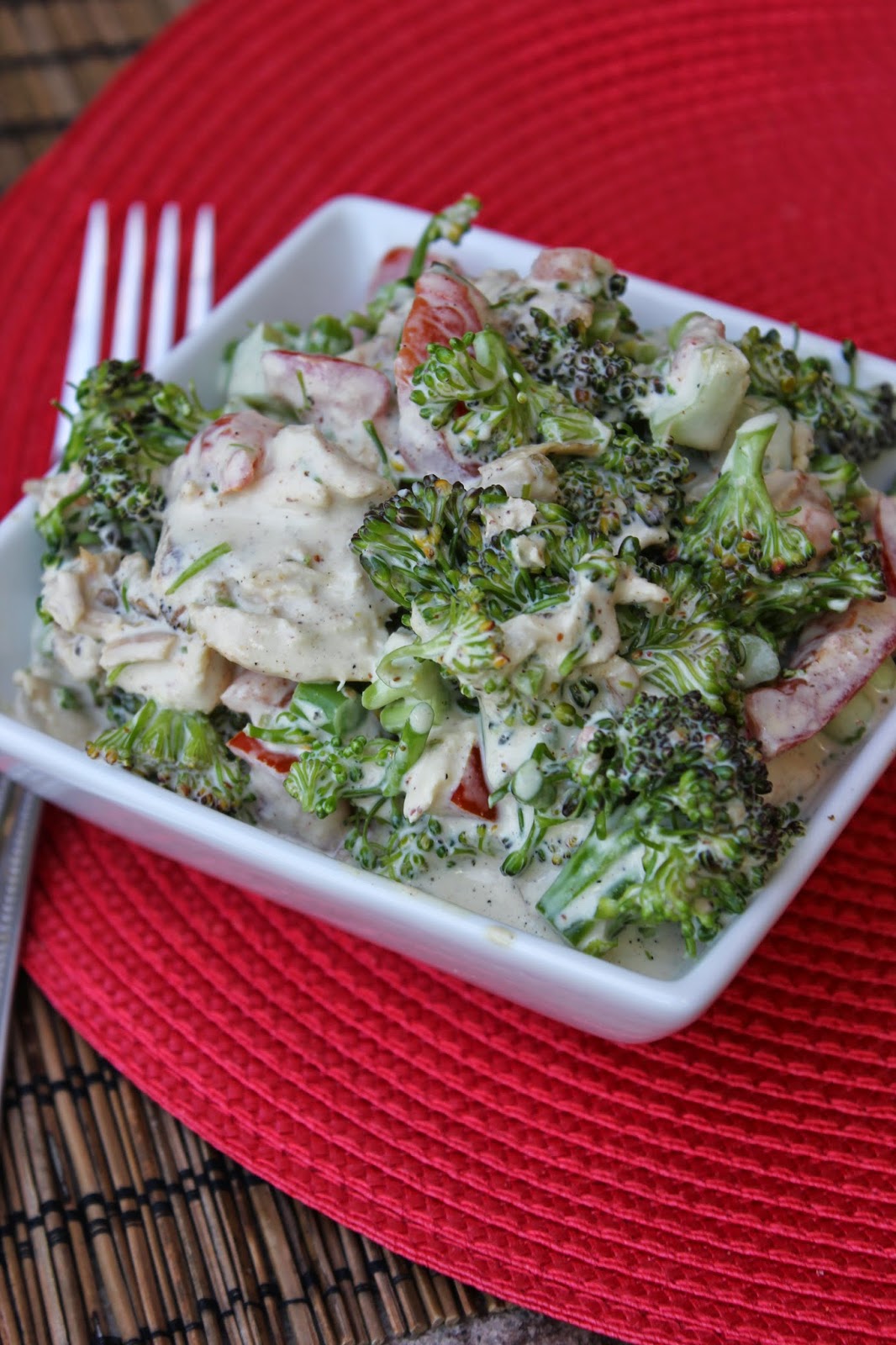 Ina Garten's Mustard Chicken Salad, Recipe: Chicken, Recipe: Vegetable, Recipe: Salad, Recipe: Side Dishes, Garden Recipes, broccoli, dijon mustard, Barbecue, 
