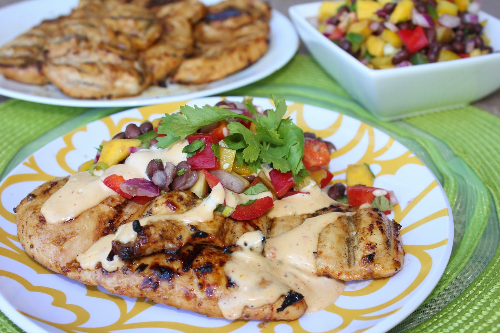 Easy Meal Ideas, Hidden Valley Spicy Ranch recipe, Recipe: Mexican, Recipe: Main Dish, chipotle, Chipotle Ranch Chicken with Black Bean Mango Salsa, Deals to Meals