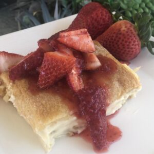 Strawberry Crescent Breakfast Casserole