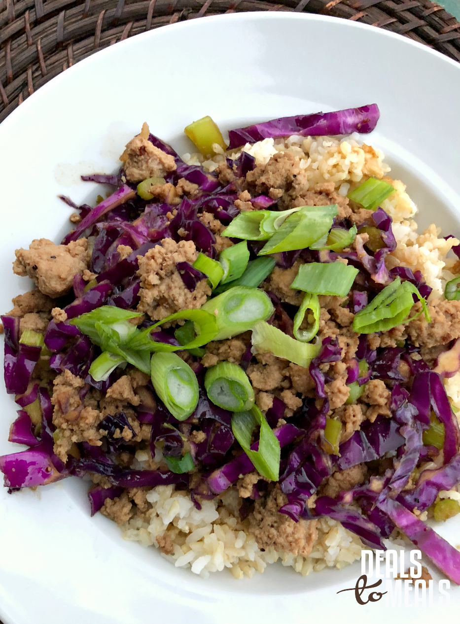 Asian Turkey Cabbage Stirfry