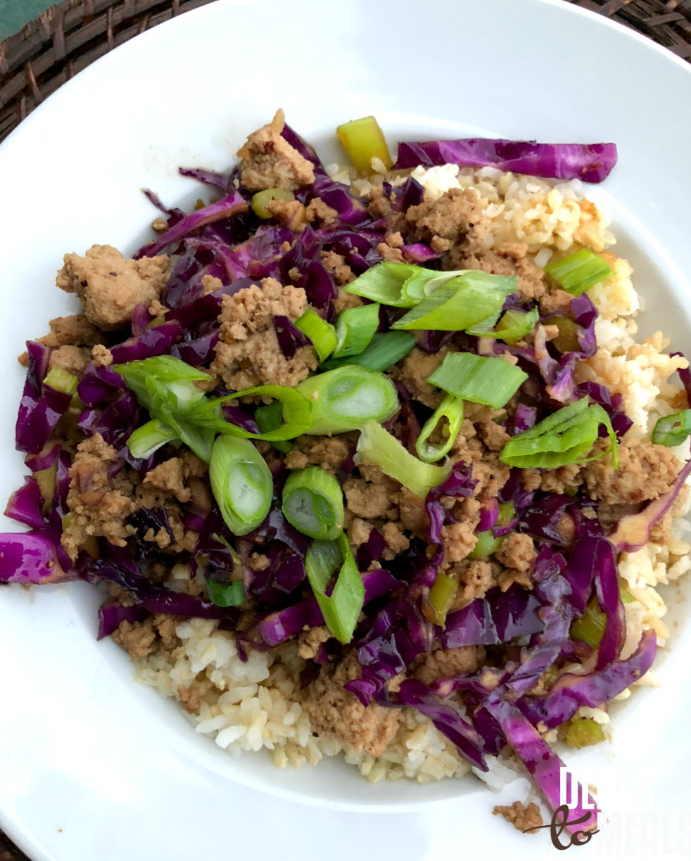 Asian Turkey Cabbage Stirfry