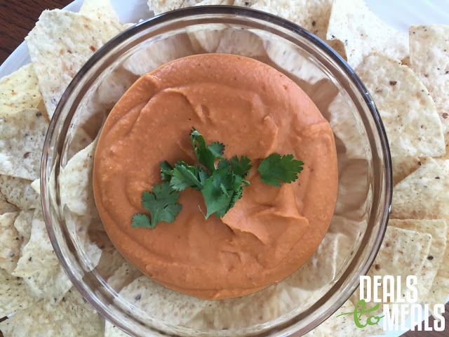 Recipe: Snack, Deals to Meals, Roasted Red Pepper Hummus, Healthy, 