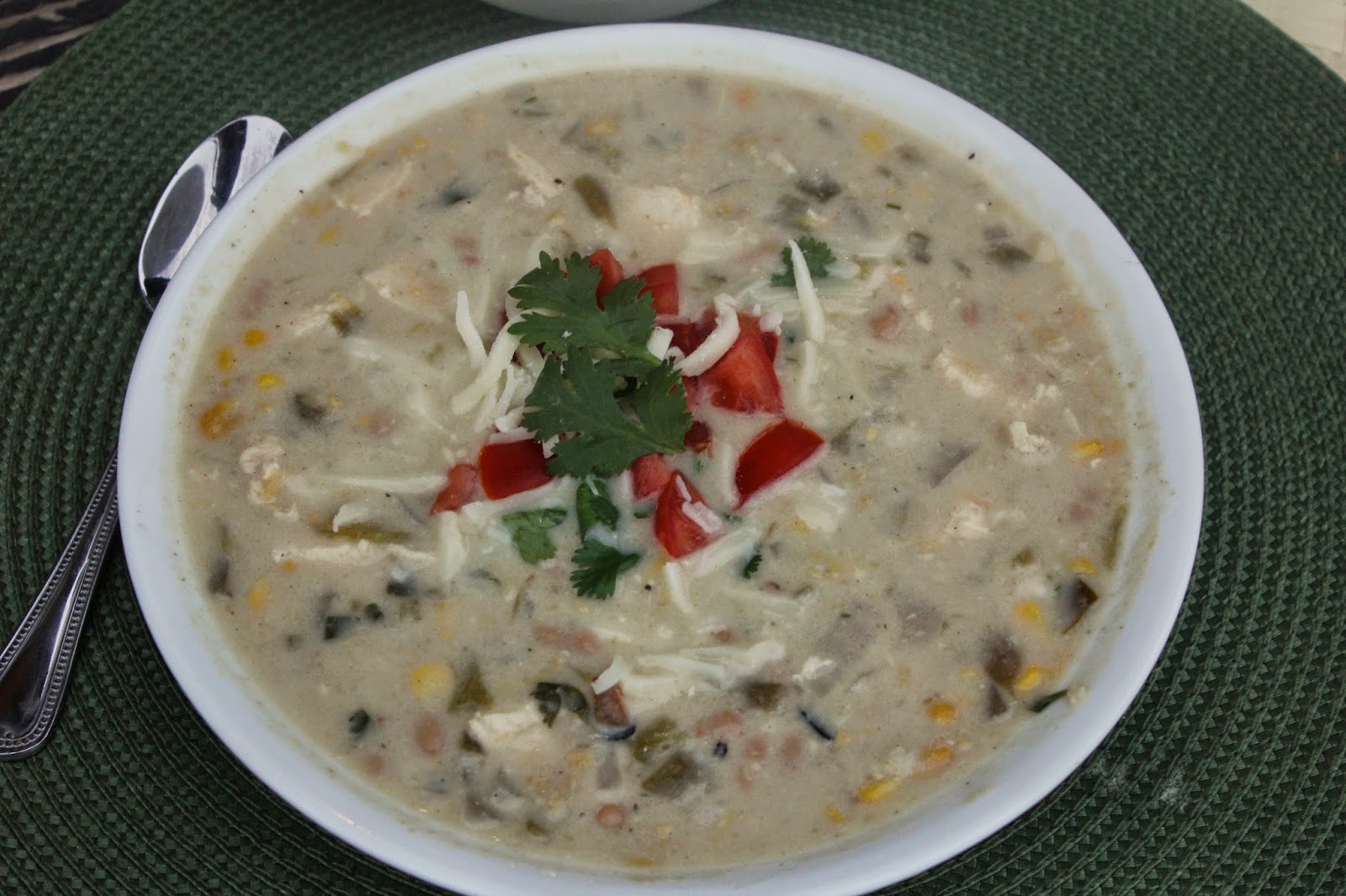 Mexican Chicken and Corn Chowder, Recipe: Soup, Recipe: Food Storage, Recipe: Chicken, Recipe: Healthy, favorite soup, green chili and white bean soup, Deals to Meals