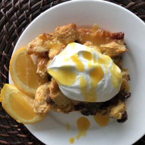 Orange Chocolate Bread Pudding