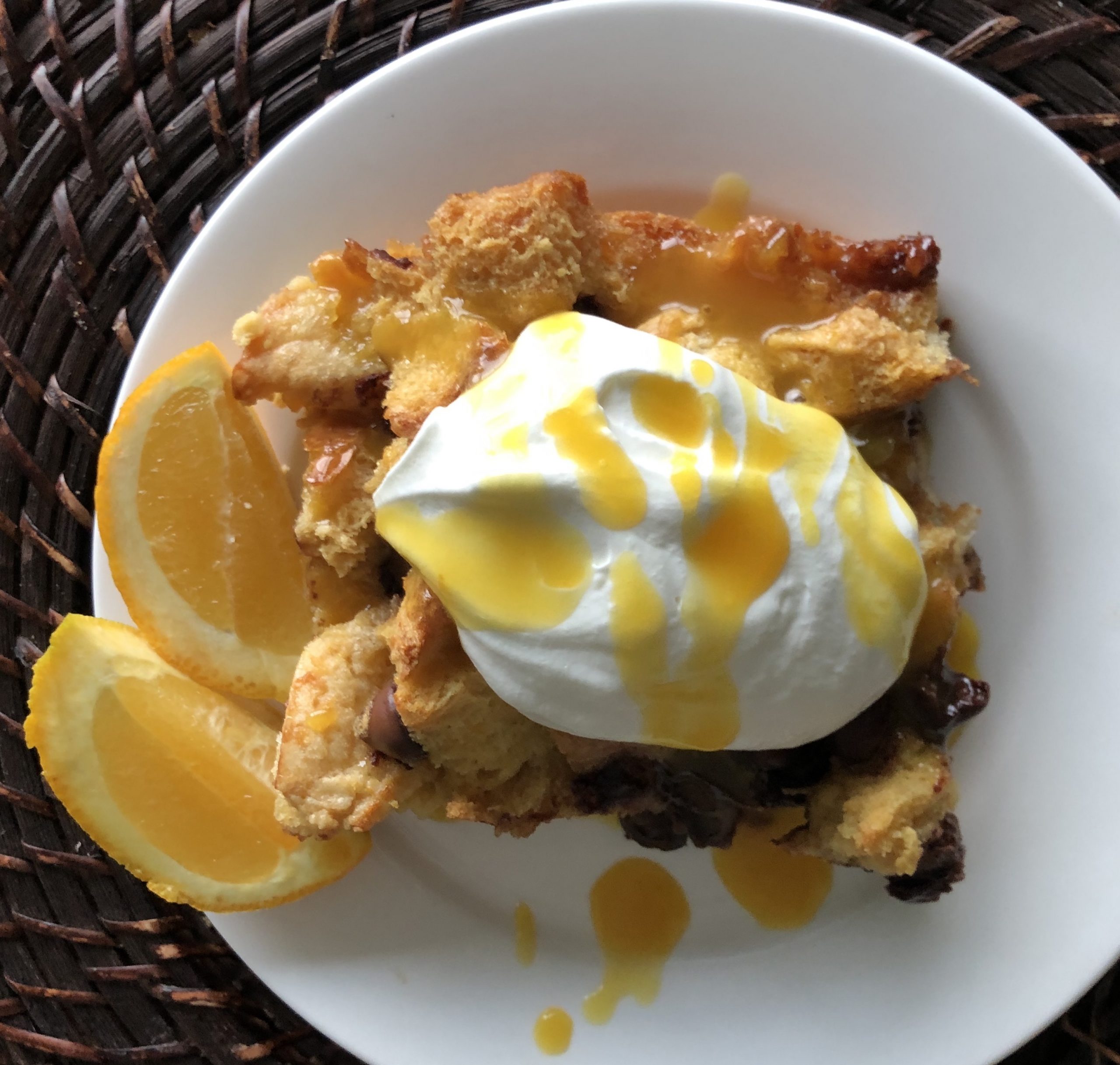 Orange Chocolate Bread Pudding