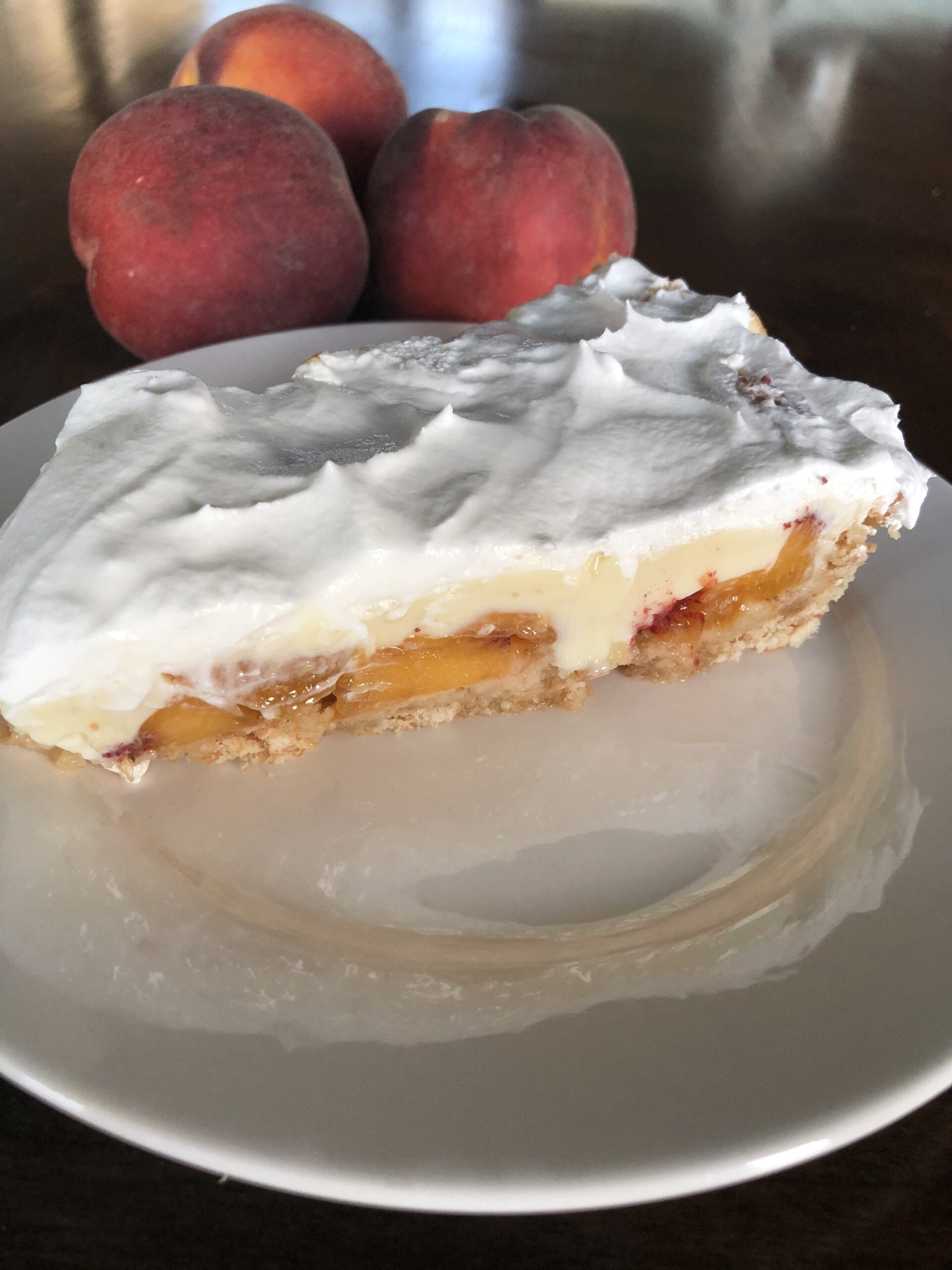 Deals to Meals, Fresh Peaches and Cream Pie, Dessert, Easy Dessert, No Bake Pie
