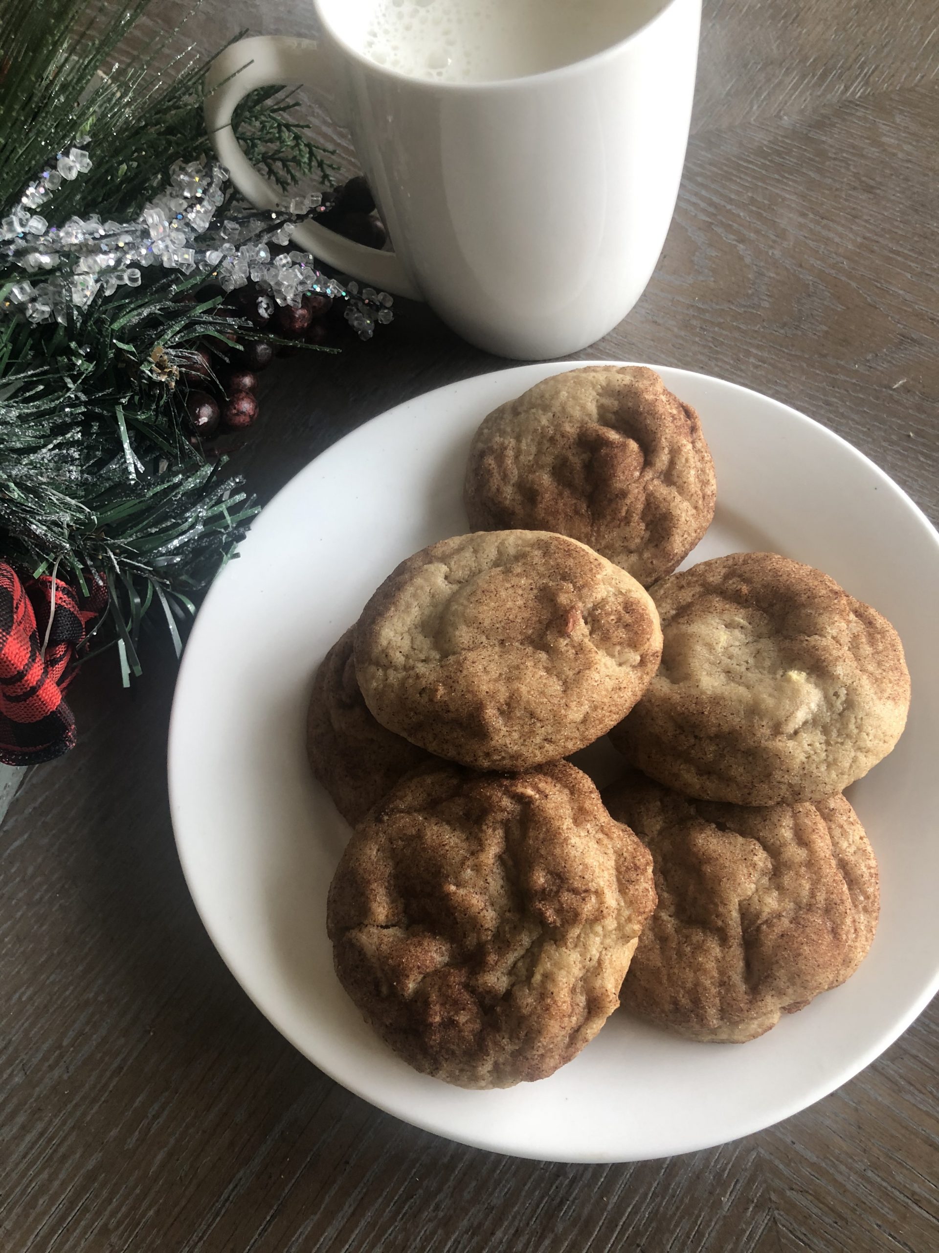 Caramel Apple Snickerdoodle Cookies