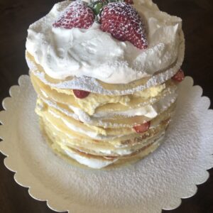 Strawberry Cream Crepe Cake