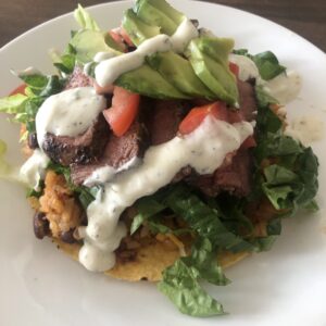 Grilled Steak Tostada