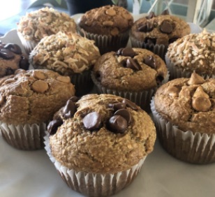 Flourless Blender Banana Chocolate Chip Muffins