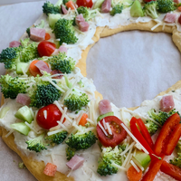 Vegetable Christmas Wreath Appetizer