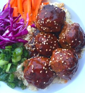 Honey Sriracha Turkey Meatballs