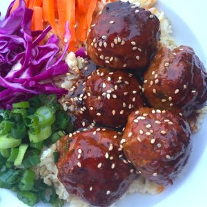 Honey Sriracha Turkey Meatballs