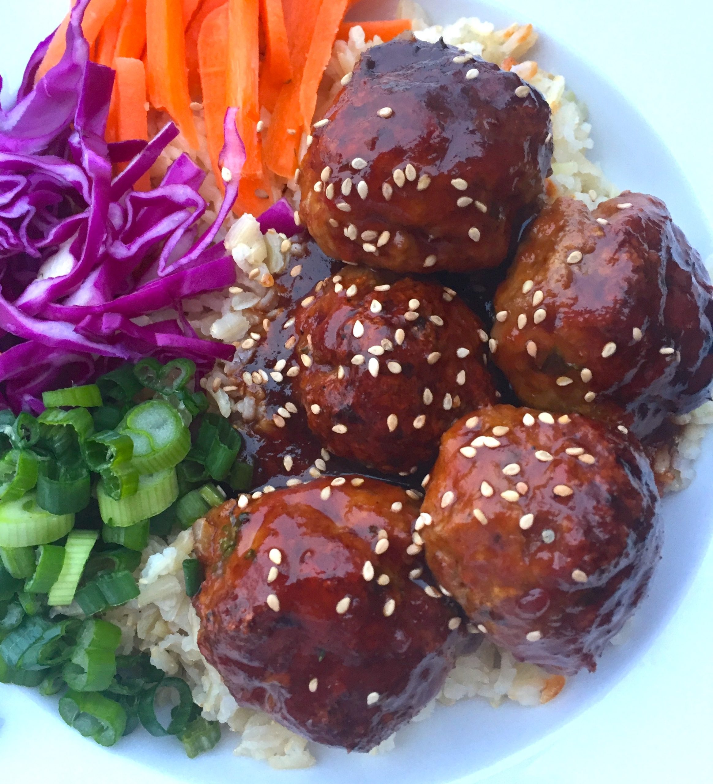 Honey Sriracha Turkey Meatballs