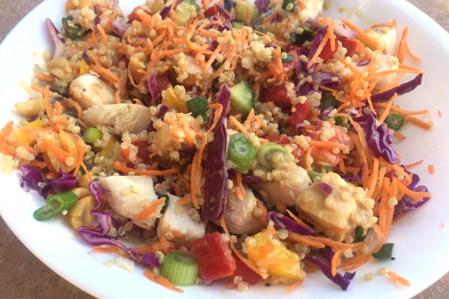 Thai Peanut Chicken Quinoa