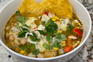 10 Minute Chicken Tortilla Soup