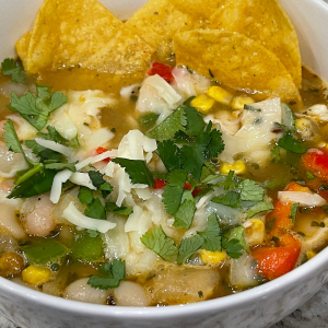 10 Minute Chicken Tortilla Soup