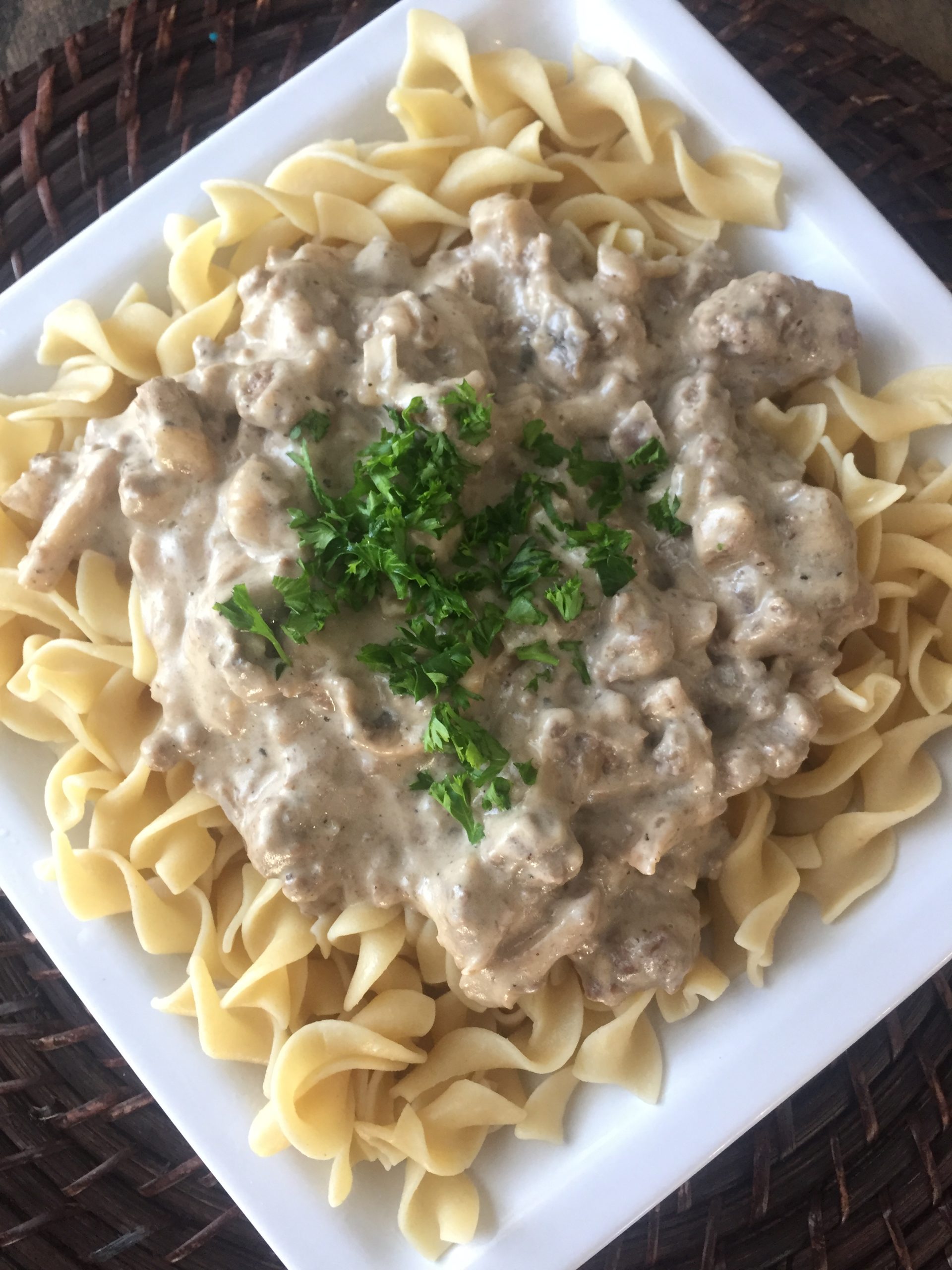 Ground Beef Stroganoff