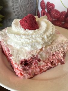Raspberry Angel Food Cake