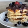 Protein Pancakes with Blueberry Syrup