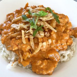 Creamy Tomato Chicken Stroganoff