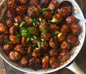 Sweet and Spicy Korean Meatballs