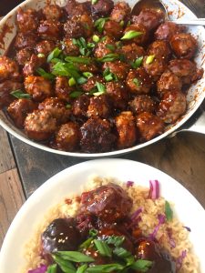 Sweet and Spicy Korean Meatballs