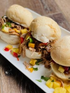 jamaican jerk pulled pork sandwiches